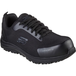 Skechers Work Ulmus SR Safety Toe S3 SRC ESD Safety Trainer Black [Size UK 10/ EU 45]