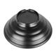 Olympia Kristallon Fusion Melamine Large Bowls Black 225mm (4 Pack)
