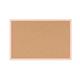Bi-Office Pastel Cork Notice Board; 60x40cm; Cork Surface; Pastel Salmon-Lined MDF Frame