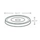 Vegware Nourish Moulded Fibre Cold Cup Flat Lids with Hole 89-Series (1000 Pack)