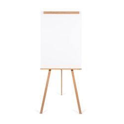 Archyi. Angolo Flipchart Tripod Magnetic Easel; Dry-Wipe Lacquered Steel Surface; Frameless; 750x1060mm