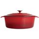 Vogue Red Oval Casserole Dish 5Ltr
