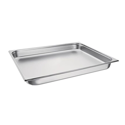 Vogue Stainless Steel 2/1 Gastronorm Tray 65mm