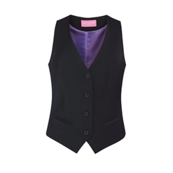 Brook Taverner Sophisticated Scapoli Ladies Waistcoat Black UK 16 Long 2200D