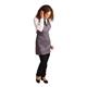 Whites V Neck Service Apron Charcoal