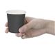Fiesta Recyclable Hot Cups Single Wall Black 6oz (50 Pack)