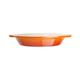 Vogue Orange Round Cast Iron Gratin Dish 400ml