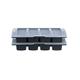 Araven Dark Grey Cutlery Tray with Lid