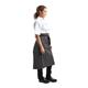 Whites Bistro Apron Black/White Butchers Stripe 900x800mm