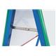 Bi-Office Schoolmate A-Frame Easel; Magnetic Lacquered Steel Surface; Coloured Aluminium Frame; 835x1040x630mm