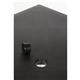 Black Square Table with Aluminium Legs 750mm