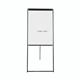 Bi-Office Classic Footbar Non-Magnetic Flipchart Easel; Dry-Wipe Surface; Black Aluminium Frame; 700x1000mm