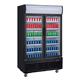 Polar G-Series Upright Hinged Door Display Cooler with Light Box 950Ltr Black