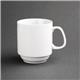Olympia Whiteware Stacking Mugs 284ml 10oz (12 Pack)