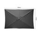 Bolero Seville Square Parasol 2x3m Black