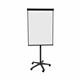 Bi-Office Classic Mobile Magnetic Flipchart Easel; Dry-Wipe Lacquered Steel Surface; Black Aluminium Frame; 700x1000mm