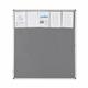 Bi-Office Enclore Display Case; Grey Felt Surface; Lockable Acrylic Door; Aluminium Frame; 1160x1288mm - 20x A4