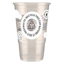 eGreen Printed 2-in-1 Flexy Half-pint Glass CE Marked to Line (1000 Pack)