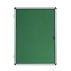 Bi-Office Enclore Display Case; Green Felt Surface; Lockable Acrylic Door; Aluminium Frame; 1160x981mm - 15x A4