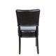 Bolero Chunky Faux Leather Chairs Dark Brown (2 Pack)