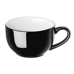 Olympia Cafe Cappuccino Cups Black 340ml (12 Pack)