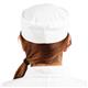 Whites Chefs Unisex Skull Cap Polycotton White - L