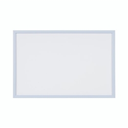 Bi-Office Pastel Non-Magnetic Whiteboard; 60x40cm; Dry-Wipe Surface; Pastel Blue MDF Frame