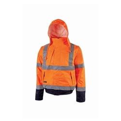 U Power Crafty High Visibility Bomber Jacket Orange 3XL