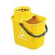 Janit-X Plastic Heavy Duty Mop Bucket With Wringer 15 Litre Yellow