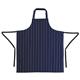 Whites Butchers Stripe Bib Apron Blue/White XL