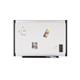Bi-Office Provision Magnetic Whiteboard; Lacquered Steel Surface; Aluminium And Black Plastic Frame; 1800x1200mm