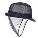 Trilby Hat with Snood Navy Blue M