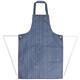 Whites Water Resistant Bib Apron Blue and White
