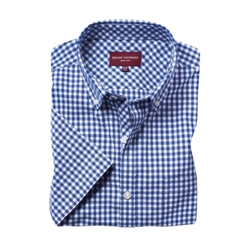 Brook Taverner Portland Short Sleeve Shirt Blue 18 Collar 7885A