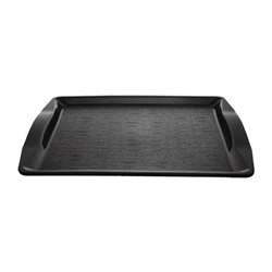 Olympia Kristallon Polypropylene Handled Fast Food Tray Black 420mm
