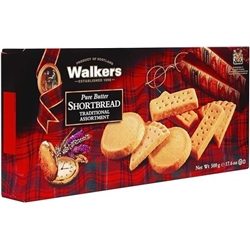 Walker's Shortbread Assortment, Traditional Pure Butter Scottish Recipe, 500g