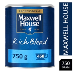 Maxwell House Rich Instant Coffee 750g Tin - PACK (6)