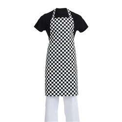 Whites Bib Apron Black & White Check