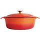 Vogue Orange Oval Casserole Dish 5Ltr