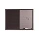 Bi-Office Black Shadow Magnetic Combination Board; Black Fabric And Silverfinish Steel Drywipe Surface; Black MDF Frame; 600x450mm