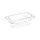 Vogue Polycarbonate 1/9 Gastronorm Container 65mm Clear
