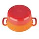 Vogue Orange Round Casserole Dish 4Ltr