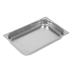 Vogue Heavy Duty Stainless Steel Perforated 1/1 Gastronorm Tray 65mm