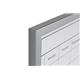 Bi-Office Weekly Planner; Magnetic Surface; Grey Lined MDF Frame; 60x40cm