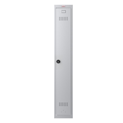 Phoenix PL Series PL1133GGC 1 Column 1 Door 300mm Deep Personal locker in Grey with Combination Lock