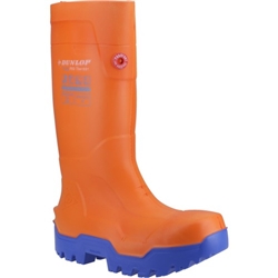 Dunlop FieldPRO ThemoPlus Wellington Boot Orange [Size UK 10.5/ EU 45]