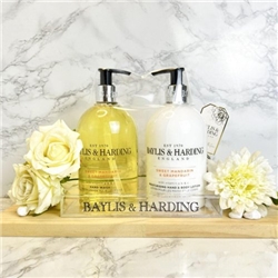 Baylis & Harding Sweet Mandarin & Grapefruit 2x500ml Bottle Set (in a Clear Acrylic Rack)