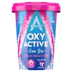 Astonish Oxy Active Non-Bio Stain Remover 625G, 28 Washes