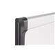 Bi-Office Provision Magnetic Whiteboard; Lacquered Steel Surface; Aluminium And Black Plastic Frame; 1800x1200mm