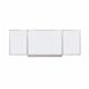 Bi-Office Infinity Trio Magnetic Whiteboard; Lacquered Steel Surface; Aluminium Frame; 1200x900mm